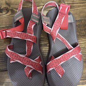 Trendy Red Women's Sandals